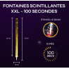 Lots de 4 Fontaines Scintillantes XXL - 100 secondes