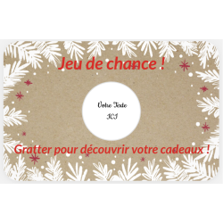 Carte à gratter Jeu de chance Fêtes de fin d'année